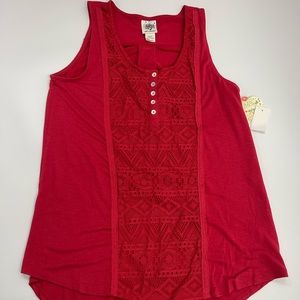 Self Esteem Crocheted Tank Top